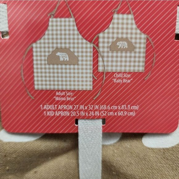 Nwt Mommy & Me Apron Set, Brown, by Way To Celebrate - Picture 7 of 9